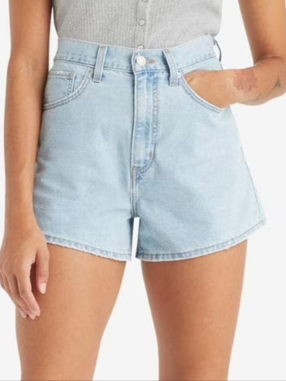 Levis Cool Me Down High Waisted Mom Shorts